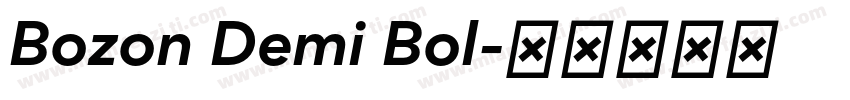 Bozon Demi Bol字体转换